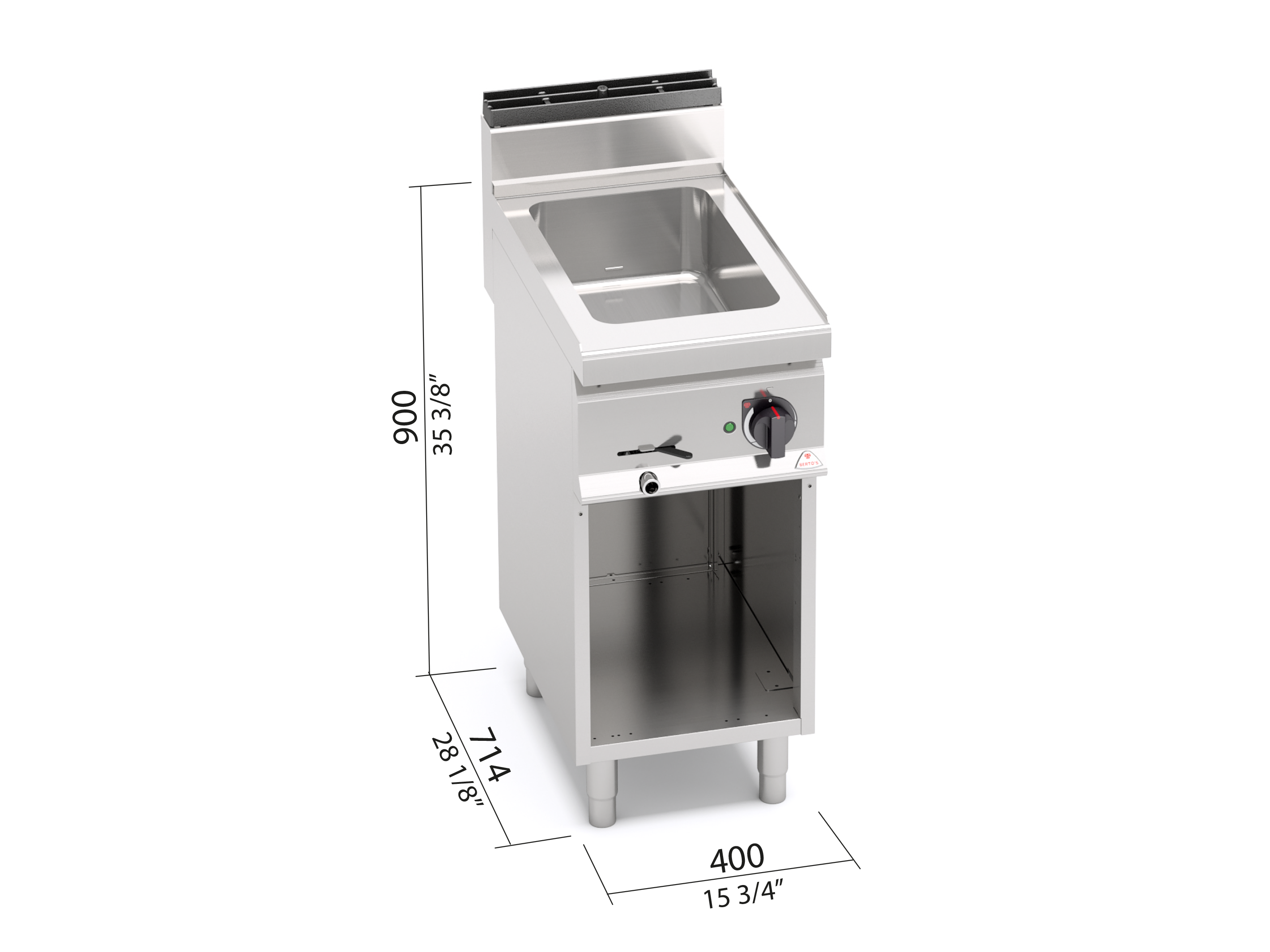 ELECTRIC BAIN MARIE WITH CABINET 18801500 Commercial Kitchens Berto S