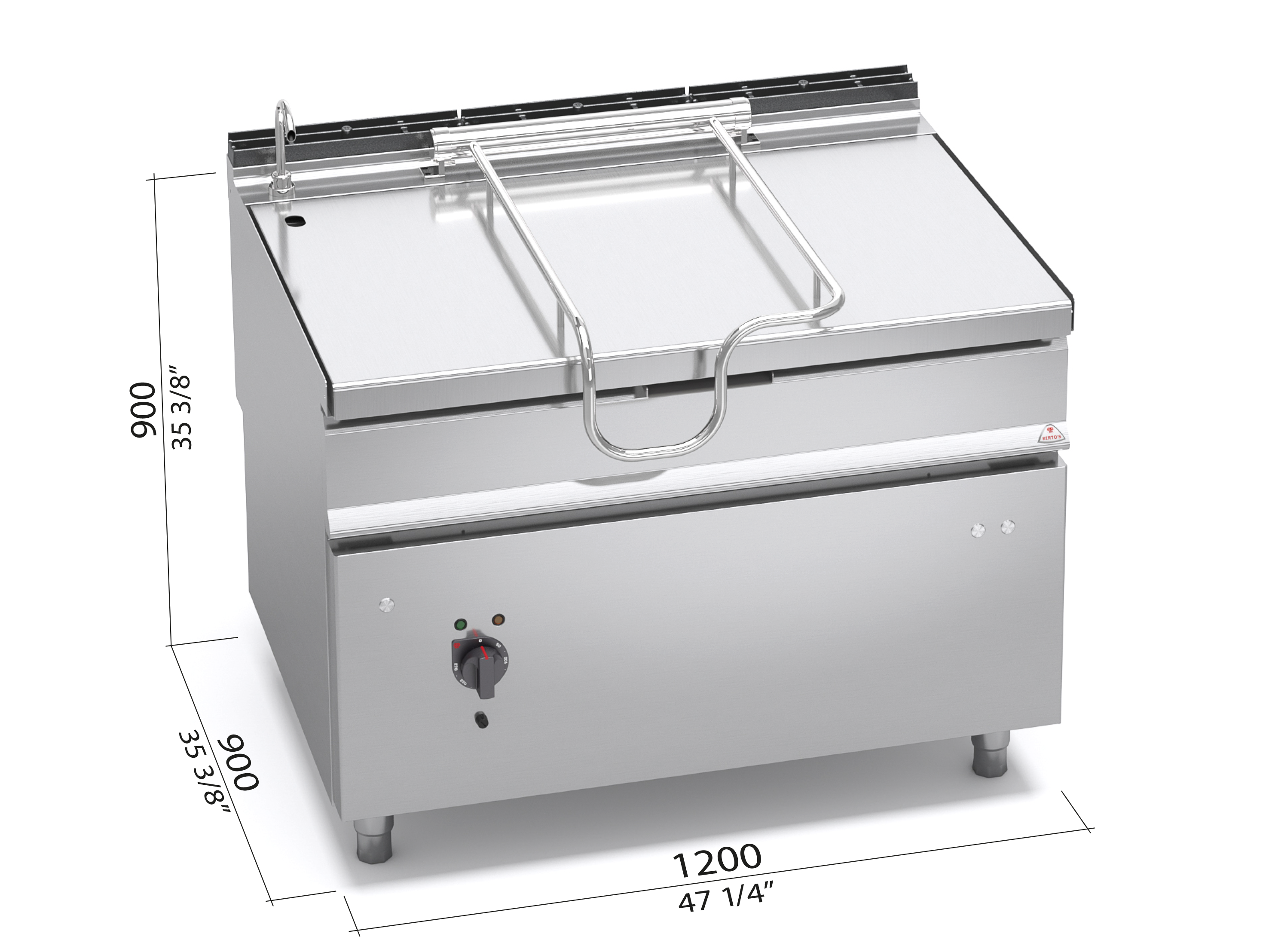 Sauteuse restauration professionnelle electrique basculante cuve inox 80  litres - Diamond - Sauteuses - référence E9/BRI8-N - Stock-Direct CHR