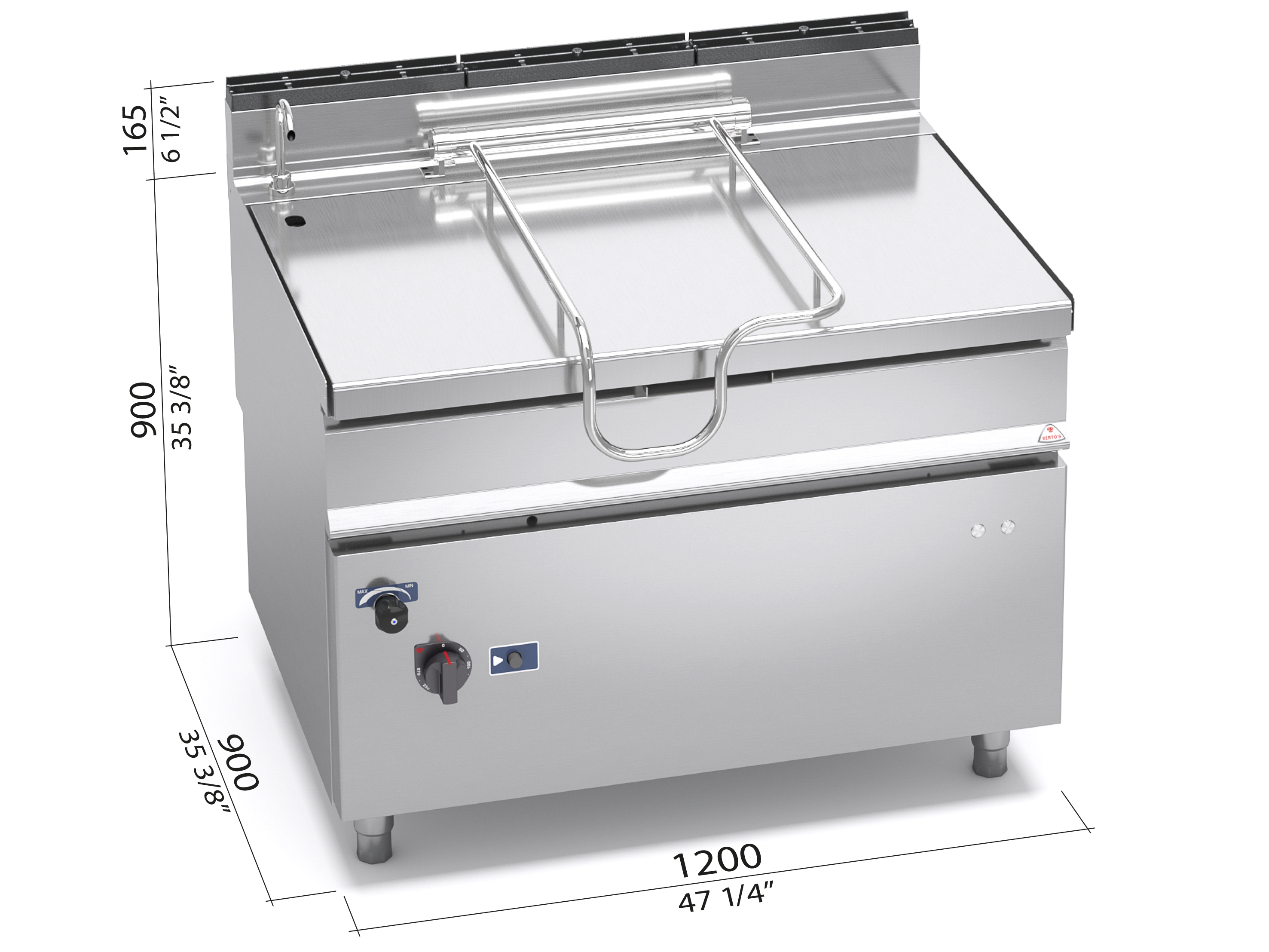 Cucine ad alta produttività Brasiera automatica elettrica ribaltabile con  mescolatore - vasca 150 litri (291202)