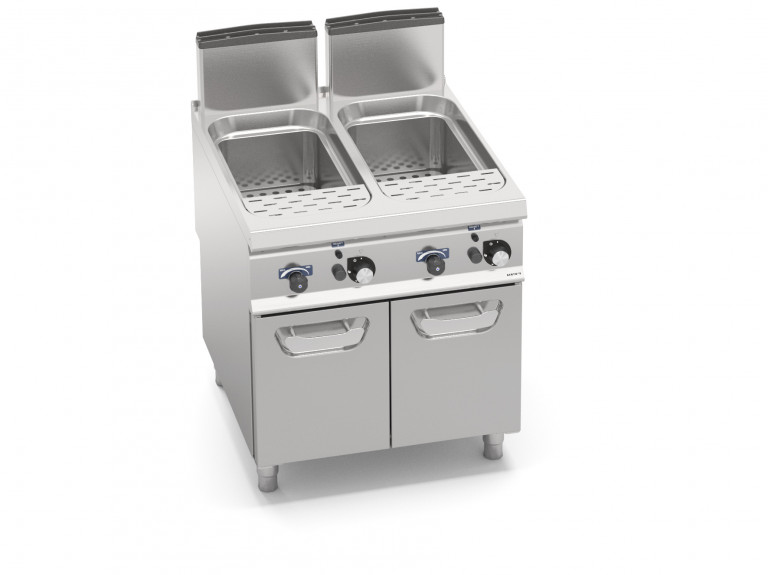 GAS PASTA COOKER WITH CABINET - 40 + 40 L
