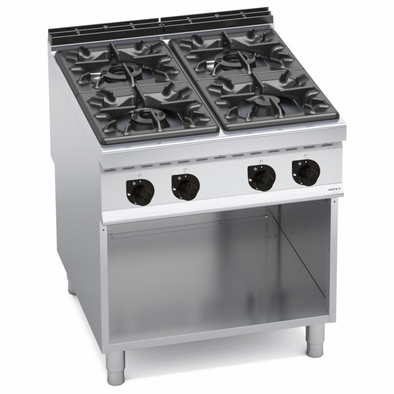 4 BURNER GAS COOKER ON CABINET