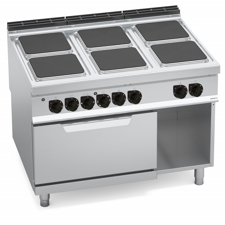 CUCINA ELETTRICA 6 PIASTRE QUADRE + FORNO ELETTRICO 2/1