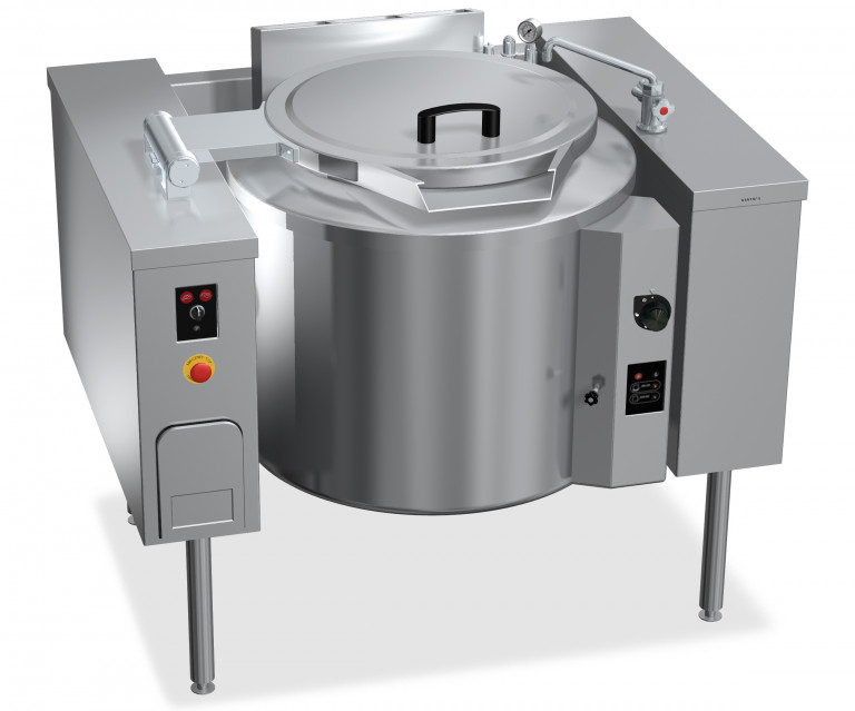 100 L GAS TILTING BOILING PAN WITH DIRECT HEATING