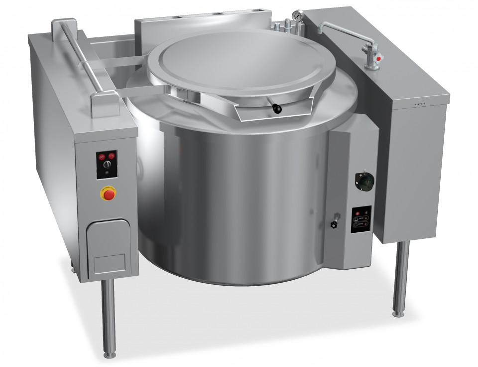 200 L GAS TILTING BOILING PAN WITH INDIRECT HEATING